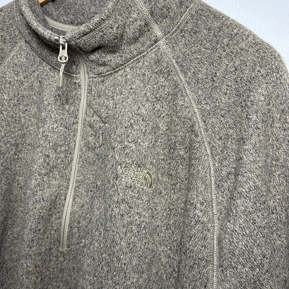The North Face Men’s 3XL Brown Quarter Zip Fleece Pullover Hiking Outdoor - Picture 4 of 10